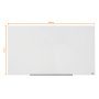 Sklenená tabuľa Nobo Diamond biela 1264x711 mm