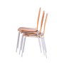Jedálenská stolička TINA čerešňa/chróm
