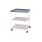 Nemocničný stolík policový, mobilný, v.80,5 x š.65 x h.46cm, RAL9003 biela