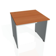 Pracovný stôl Gate, 80x75,5x80 cm, čerešňa/sivý