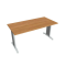 Rokovací stôl Flex, 160x75,5x80 cm, jelša/kov