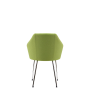 Konferenčné kreslo Ravenna Visitor, chrómové nohy, látka BN29 zelená