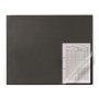 Podložka na stôl s priehľadnou fóliou a ochranou rohu 65x52cm čierna