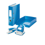 Zakladač pákový Leitz 180° WOW 8cm modrý