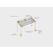 Pracovný stôl Uni, 160x75,5x80 cm, orech/biela