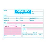 Príjmový pokladničný doklad 2xDPH, A6, 100 listov