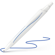 Guľôčkové pero Schneider Reco biele s modrou náplňou