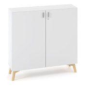Policová skriňa ALFA ROOT s del.priečkou, 2 police, 120x47x121,5cm, biela