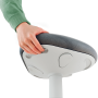 Ergonomická balančná stolička Leitz Ergo na státie, svetlo šedá