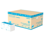 Papierové utierky skladané ZZ V-fold 2-vrstvové biele 25x23 cm (20bal.)