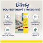 Etikety polyesterové veľmi odolné 25,4x10mm Avery A4 strieborné 20 hárkov
