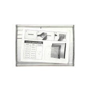 Informačná tabuľka zásuvná  šedá 93x124mm