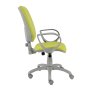 Zdravotnícka stolička Rianna, s podrúčkami, koženka zelená 079