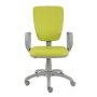 Zdravotnícka stolička Rianna, s podrúčkami, koženka zelená 079