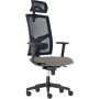 Kancelárska stolička GAME Šéf SYN sivá (Bombay 34) + PDH + podrúčky P44