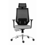 Kancelárska stolička Edge čierna so sivým sedákom