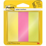Záložky Post-it papierové, 25x76 mm, 100 lístkov, 3 bločky/balnie Post-it® Papierové Záložky,