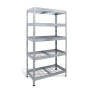 Policový regál s 5 drôtenými policami, š.90 x h.45 x v.180 cm