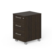 Kontajner mobilný 3 zásuvky Lenza Wels, 40,8x63,3x50,4cm, wenge