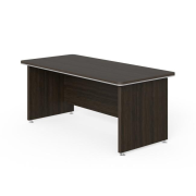 Pracovný stôl Lenza Wels, rovný, 180x76,2x85cm, wenge