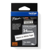 Samolepiaca páska Brother TZe-S251 24 mm biela/čierna