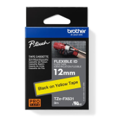 Samolepiaca páska Brother TZe-FX631 12 mm žltá/čierna