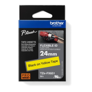 Samolepiaca páska Brother TZ-FX651 24 mm žltá/čierna