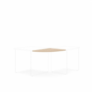 Doplnkový stôl bez nohy BASIC, 80x2,2x60cm, agát svetlý
