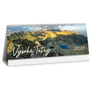 Stolový kalendár riadkový 30 x 12 cm - Vysoké Tatry 2027