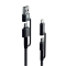 Kábel USB Swissten KEVLAR 4in1