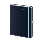 Diár DOUBLE BLUE denný A5 14,3x20,5cm 2027