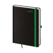 Diár BLACK GREEN denný A5 14,3x20,5cm 2027