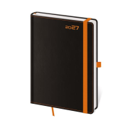 Diár BLACK ORANGE týždenný A5 14,3x20,5cm 2027