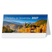 Stolový kalendár stĺpcový 30,1x15 cm - Obrázky zo Slovenska 2027