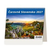 Stolový kalendár riadkový 17,1x13,9 cm - MiniMax Čarovné Slovensko 2027