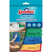 Utierka z mikrovlákna Spontex Ultimate Clean Set 3 ks