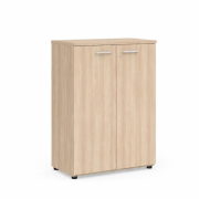 Policová skriňa BASIC, so zámkom, 80x40x111,7cm, agát svetlý