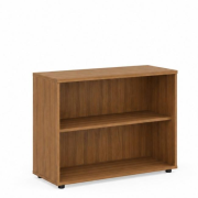 Policová skriňa BASIC, otvorená, 100x40x75,3cm, orech Dijon