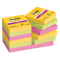 Bločky Post-it Super Sticky CARNIVAL, veľkosť 47,6 x 47,6 mm, 12 bločkov po 90 lístkov